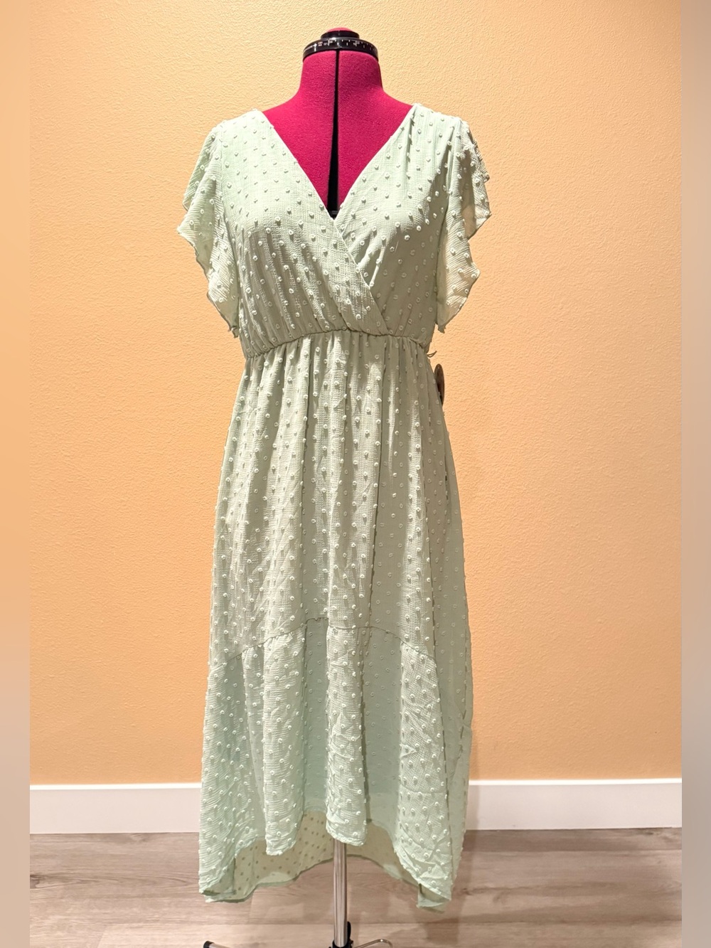 Chic Mint Green High Low Dress